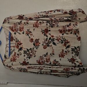 Gypsies & Moondust Fantasy Floral Butterfly Sleeve Top XL